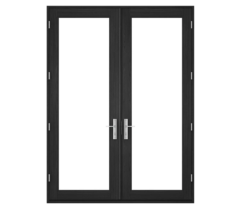 Pella Reserve Contemporary Wood Hinged Patio Door in Tacoma